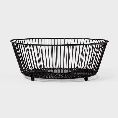 Oceanstar 2-tier Storage Kitchen Wire Basket Stand, Black : Target