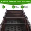 Grungis Raised Planters for Outdoor Plants,Polypropylene Planter Boxes with Drain Outlet for Vegetables,Flowers,Herbs - 4 of 4