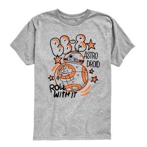 Boys' Star Wars: The Force Awakens BB8 Short Sleeve Graphic T-Shirt - Athletic Heather - X-Large - 1 of 4
