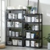 63"H 5 Tier Metal Shelves for Storage Garage Shelving 2000LBS Heavy Duty Storage Shelves,Black - image 3 of 4