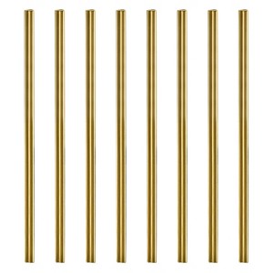 Unique Bargains 304 Stainless Steel Durable Reusable Heart Shape Drinking Straw 8.46" x 0.31"(L*W) - 1 of 4