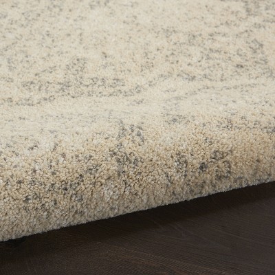 Serene Vintage Beige/Grey 6' x 9' Synthetic Area Rug