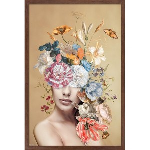 Trends International Reinders: Flowers - Floral Lady Framed Wall Poster Prints - 1 of 4