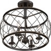 Quoizel Lighting Dury 4 - Light Semi-Flush Mount in  Palladian Bronze - 3 of 4