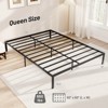 Safstar Queen Size Metal Bed Frame  Heavy Duty Support Slats Mattress Foundation - 2 of 4