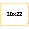 PosterPalooza | Simple Gold Picture Frame - UV Acrylic, Backing Board, Hanging Hardware Included - 2 of 4