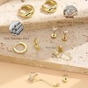 Surgical Steel Flat Back Earrings - 20G Hypoallergenic Cartilage Studs for Sensitive Ears, Gold Plated Hoop & Stackable Piercing Jewelry - 3 of 4