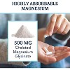 Magnesium Glycinate 500mg Supplement, High Absorption Formula for Sleep, Calm, Muscle Relaxation, Heart, Bone & Nerve Support, Nobi Nutrition - 4 of 4