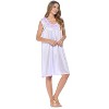 Casual Nights Women's Sleeveless Flower Satin Nightgown - 3 of 4