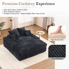 Upholstered Chaise Lounge Ultra-Soft Sleeper Sofa Bed Lazy Single Sofa Leisure Reading Couch with 4 Pillows, No Assembly Required - ModernLuxe - 4 of 4