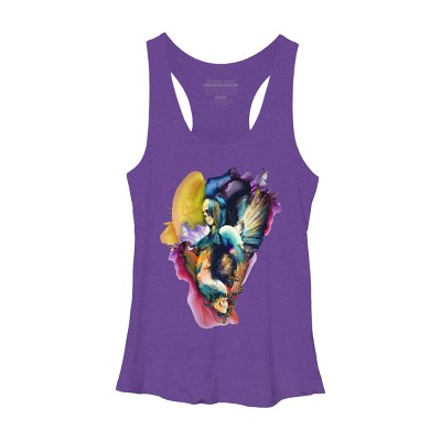 Women's Design By Humans QUEEN OF SKULLS II By rizapeker Racerback Tank Top