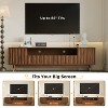 ATJafurn Walnut Entertainment Center Mid-Century Modern Living Room Furniture - 4 of 4