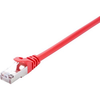 V7 Red Cat5e Shielded (STP) Cable RJ45 Male to RJ45 Male 5m 16.4ft - 16.40 ft Category 5e Network Cable for Modem, Router, Hub, Patch Panel
