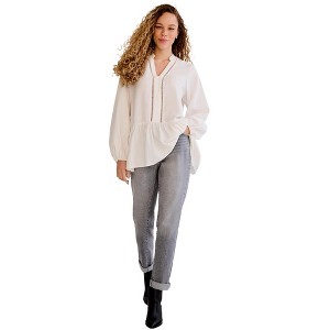 ellos Plus Size Boyfriend Jeans - 1 of 4