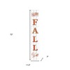 HomeRoots 72" White And Orange Solid Wood Happy Fall Porch Sign - 3 of 4