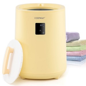 Costway 18 L Towel Warmer for Bathroom Luxury Towel Heater with LED Display & Auto Shut off White/Brown/Pink/Yellow - 1 of 4