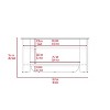 CAVINAS Storage Bench Storage Ottoman Modern Rectangle Stools Shelf Lid Top for Bedroom and Entryway - 4 of 4