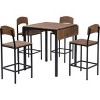Streamdale Farmhouse 5-Piece Counter Height Drop Leaf Dining Table Set With Dining Chairs For 1 - 3 of 4