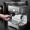 Espresso Machine with Milk Frother, All in One Cappuccino Latte Coffee Maker for Home Barista, Built-In Bean Grinder, 85 oz Removable Water Tank - 2 of 4