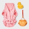 Bathrobe with Toy Dog Full Body Costume - Boots & Barkley™ - 2 of 4