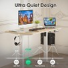 SEVOBAL Desks Standing Desk Adjustable Height Sit Stand Home Office Desk, Workstation for Writing Tasks and studying, Beige, 3.28"*1.97"*3.90" - 4 of 4
