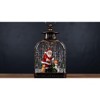 Snow Globe Santa and Dog Plastic 11.25 in Height LED Timer Function For Holiday Decor By Melrose - 3 of 3