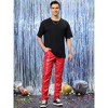 Lars Amadeus Men's Metallic Slim Fit Night Club Disco Shiny Faux Leather Pants - 2 of 4