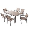 Sonkuki 7 Piece Patio Dining Set with HIPS Material Tabletop - 2 of 4