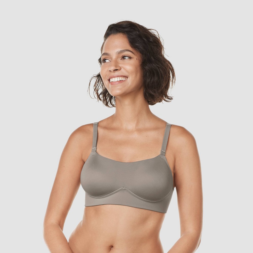 Simply Perfect by Warner's Women's All Over Smoothing Wireless Lift Convertible Longline Bra - Stone 34D