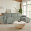 105.2" L-Shaped Convertible Sectional Sofa Bed with Adjustable Backrests, Storage Compartments and Reversible Chaise - 4 of 4
