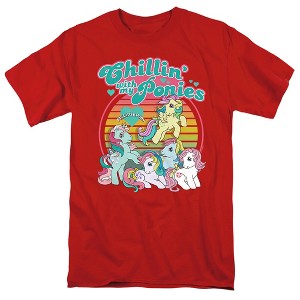 Men's My Little Pony Retro Chillin With My Ponies T-Shirt - 1 of 4