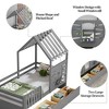 Twin Size House Bed With 2 Storage Drawers and Guardrails - 4 of 4