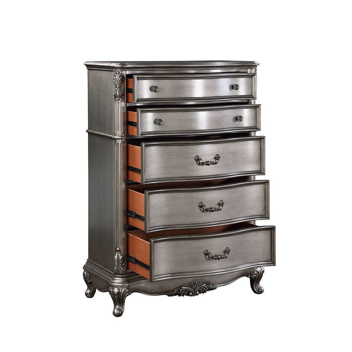 Acme Furniture Ariadne 5-Drawer Dresser Antique Platinum Finish - thumbnail 7