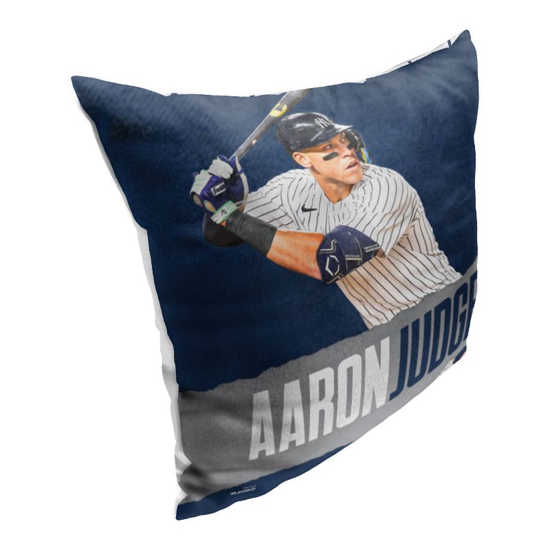 18&#34;x18&#34; MLB New York Yankees 23 Aaron Judge Player Printed Throw Decorative Pillow, 4 of 6