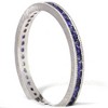 Pompeii3 1/2ct Channel Set Sapphire Eternity Ring 14K White Gold - image 3 of 4