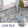 Abynow Diamond Distressed Persian Style Washable Indoor Rug - 4 of 4