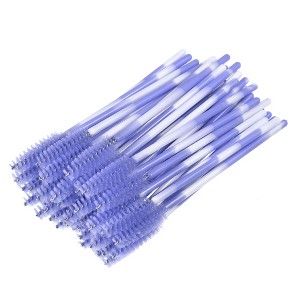 Unique Bargains Colored Mascara Wands Eyelash Eye Lash Brush Makeup Applicators Kit Plastic 50Pcs - 1 of 4