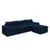 116.26" Modern Modular L-Shaped Beanbag Floor Sectional Sofa, No Assembly - 4 of 4