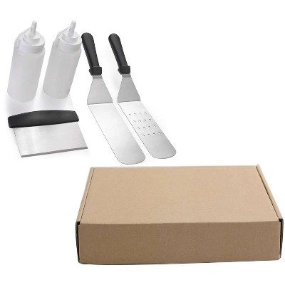 LunaLulinlk Stainless Steel Barbecue Tool Set Ergonomic Handle