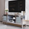 Silver Mirrored TV Stand - 3 of 4