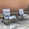 Modern Accent 2 Seater Rocker Teapoy Set Of 3, Upholstered Rocker Armchair, Patio Furniture Porch Chairs, Soft Cushions Rocker - 2 of 4