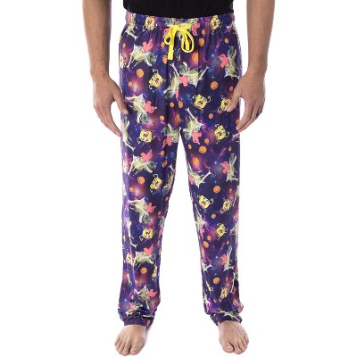 Spongebob Squarepants Men's Space Chase Adult Lounge Pajama Pants (lg ...