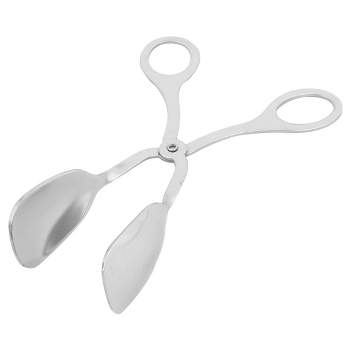 Salad Tongs, 9''L, one-piece, 18/8 stainless steel, mirror finish