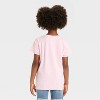 Girls' The Aristocats Marie Glitter Bow Short Sleeve Graphic T-Shirt - Light Pink - 3 of 4