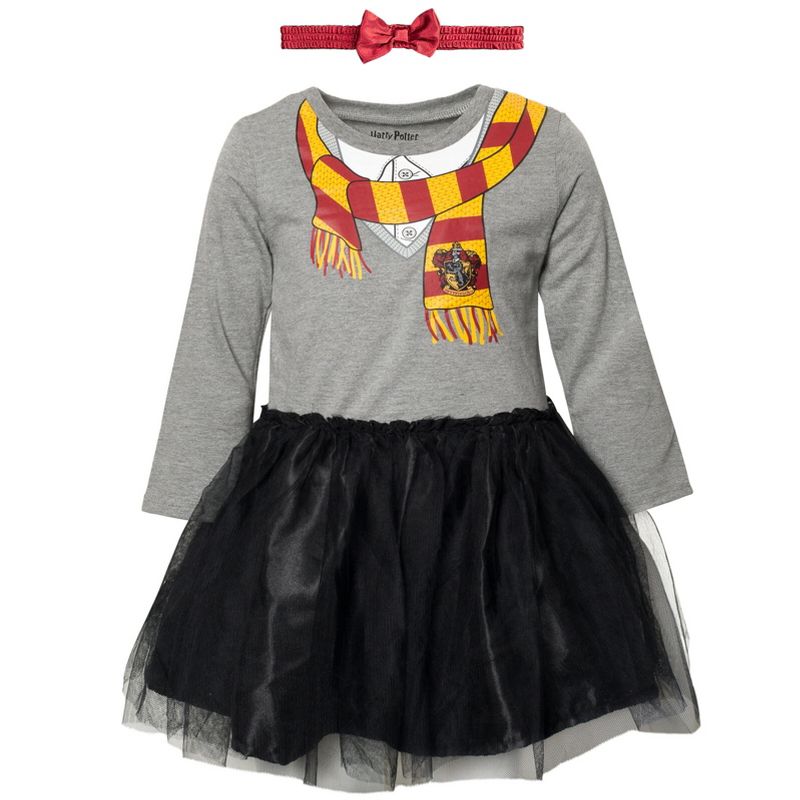 Harry Potter Hermione Baby Girls Dress and Headband Newborn to Infant , 2 of 8