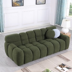 NicBex Couches for Living Room 65"Inch Marshmallow Sofa Boucle Sofa Couch 2 Seater Comfy Couch Modern Upholstered Tufted Cloud Couch - 1 of 4