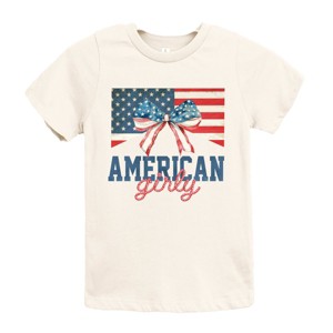 The Juniper Shop American Girly Flag Coquette Youth Short Sleeve Tee - 1 of 4