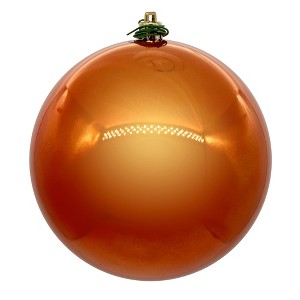 Vickerman Burnished Orange Ball Ornament - 1 of 2