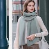 Anna-Kaci Women's Color Block Scarf with Soft Cozy Fabric Modern Neutral Tones and Textured Design - 2 of 4