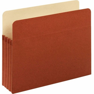 Pendaflex File Pocket w/Top-Tab 3-1/2" Expansion Letter 5/PK Red Rope 51524E5